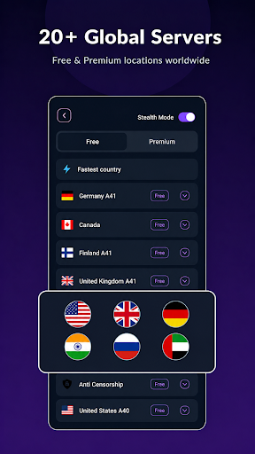CapVPN global server locations