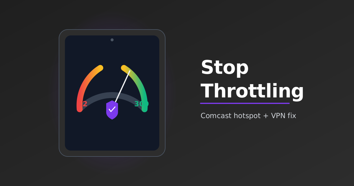 Stop Comcast Hotspot Throttling: Protocol Choice Over | CapVPN Blog