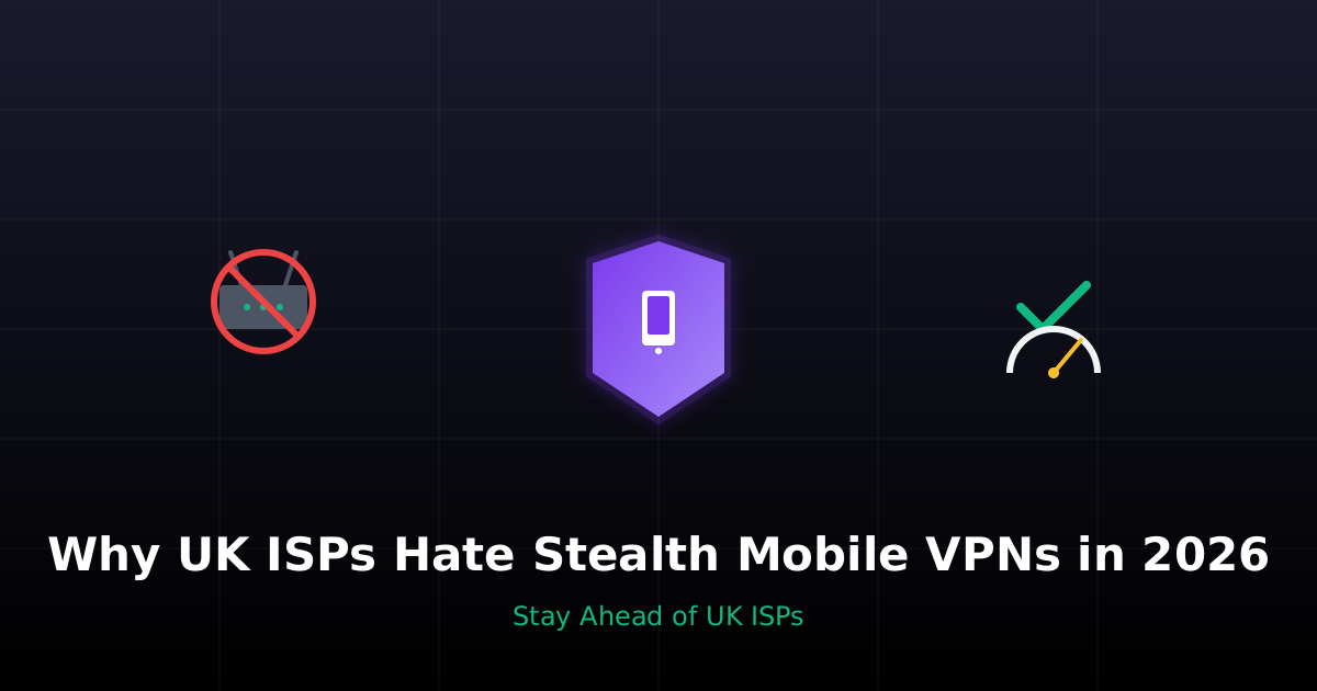 Why UK ISPs Hate Stealth Mobile VPNs in 2026 | CapVPN Blog